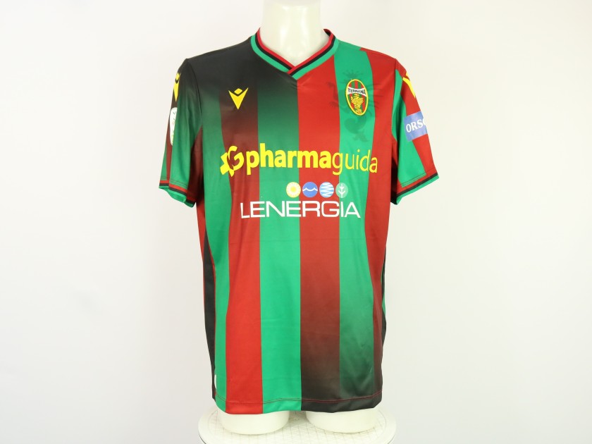 Sorensen S Match Worn Unwashed Shirt Ternana Vs Pisa Charitystars