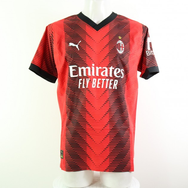 Maglia Authentic Leao Milan Autografata Charitystars