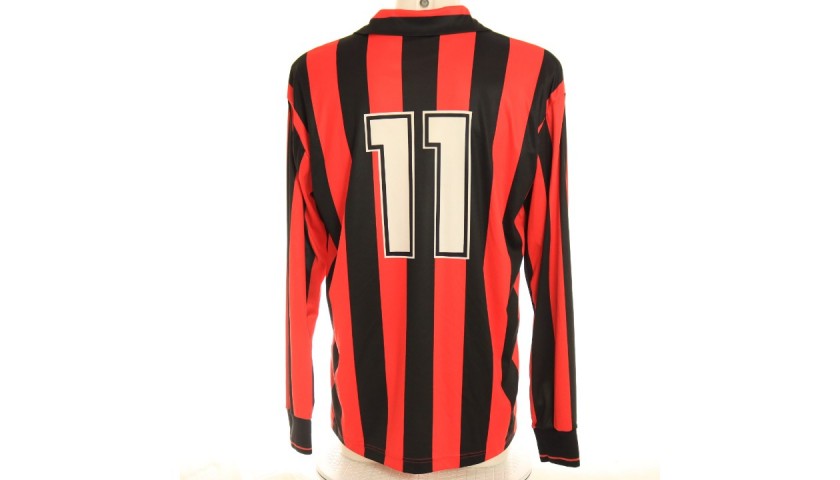 Papin S AC Milan Match Shirt 1992 93 CharityStars