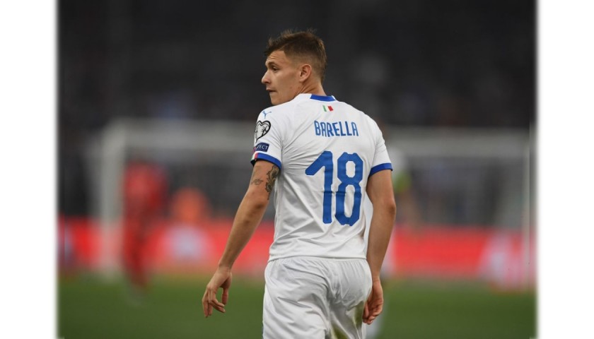 Barella S Match Shirt Greece Italy Charitystars