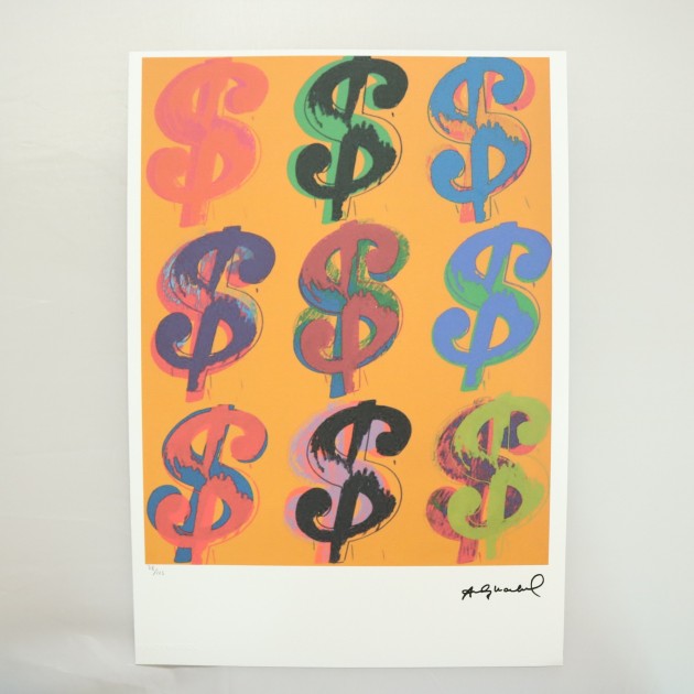 Andy Warhol Dollar Sign Signed Limited Edition Charitystars