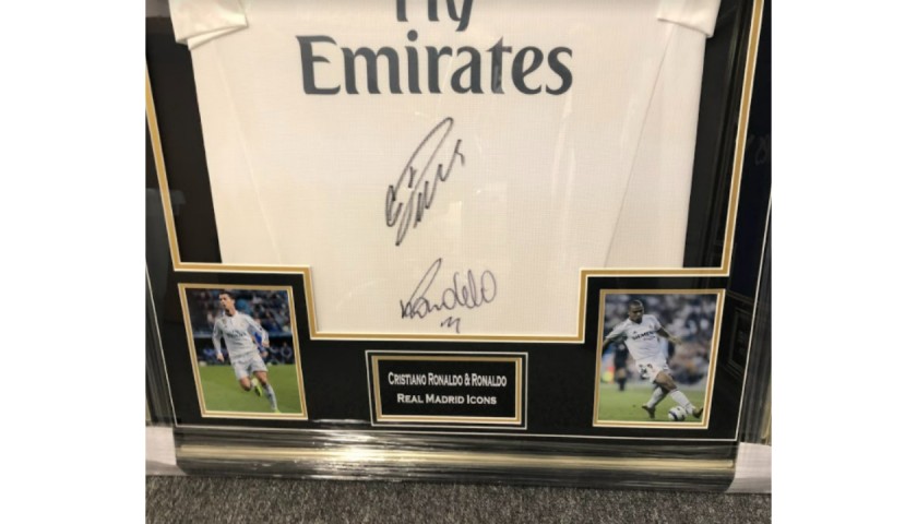 Maglia Real Madrid Incorniciata Autografata Da Cristiano Ronaldo E