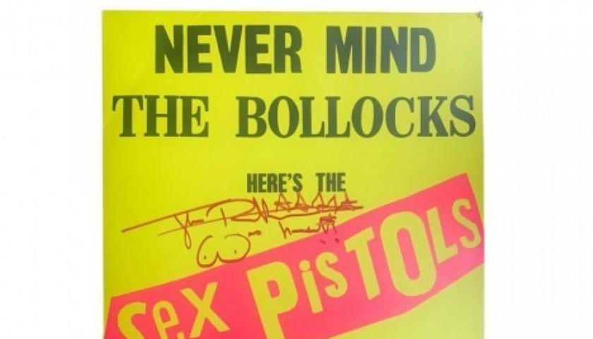 John Lydon Of Sex Pistols Signed Never Mind The Bollocks Vinyl LP