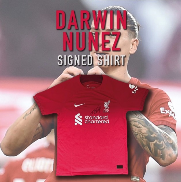 Darwin Núñez Liverpool Signed Official Shirt CharityStars