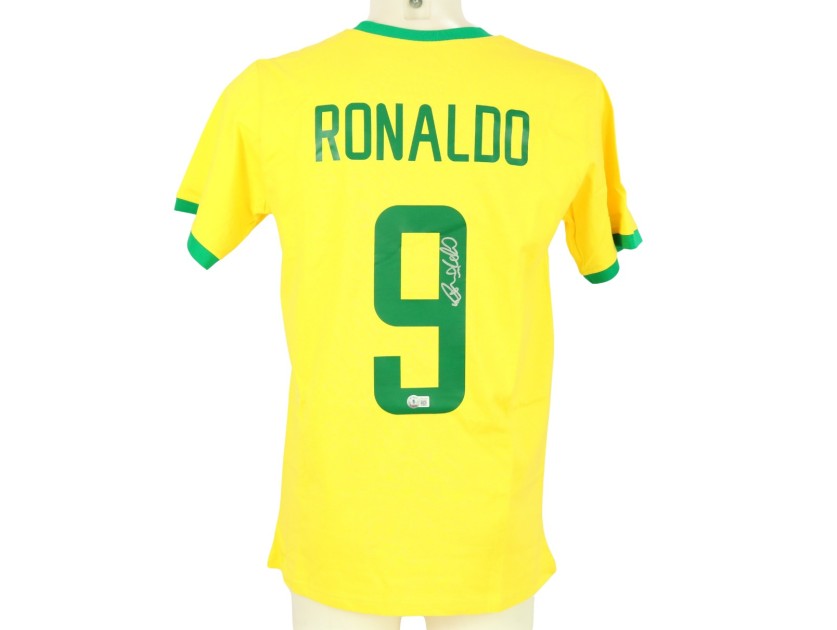 Maglia Ufficiale Ronaldo Brasile Autografata CharityStars