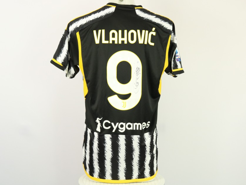 Maglia Ufficiale Vlahovic Juventus 2023 24 Autografata CharityStars