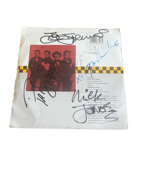 The Clash Signed Rock The Casbah 7 Vinyl CharityStars