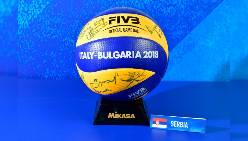 Official FIVB Volleyball Signed By The Serbian National Volleyball Team