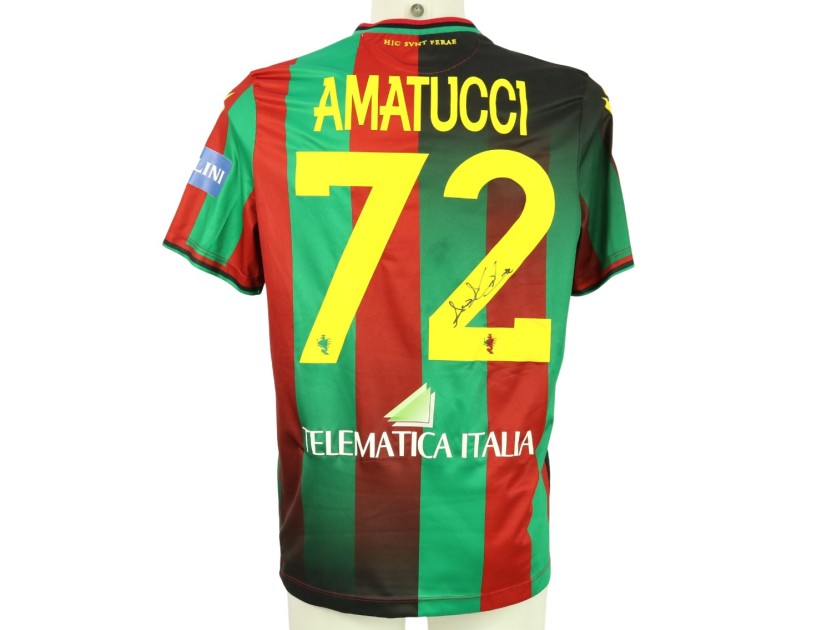 Amatucci S Match Worn Signed Shirt Ternana Vs Lecco Charitystars