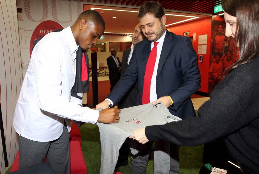 Fondazione Milan Sweatshirt Signed By Pierre Kalulu Charitystars