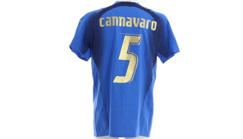 Cannavaro S Italy Match Shirt Euro Qualifiers Charitystars