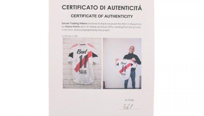 Maglia Ufficiale Salas River Plate 2004 05 Autografata CharityStars