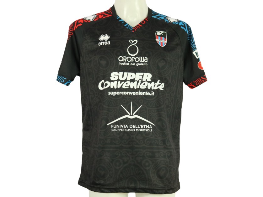 Bouah S Unwashed Signed Shirt Picerno Vs Catania Charitystars