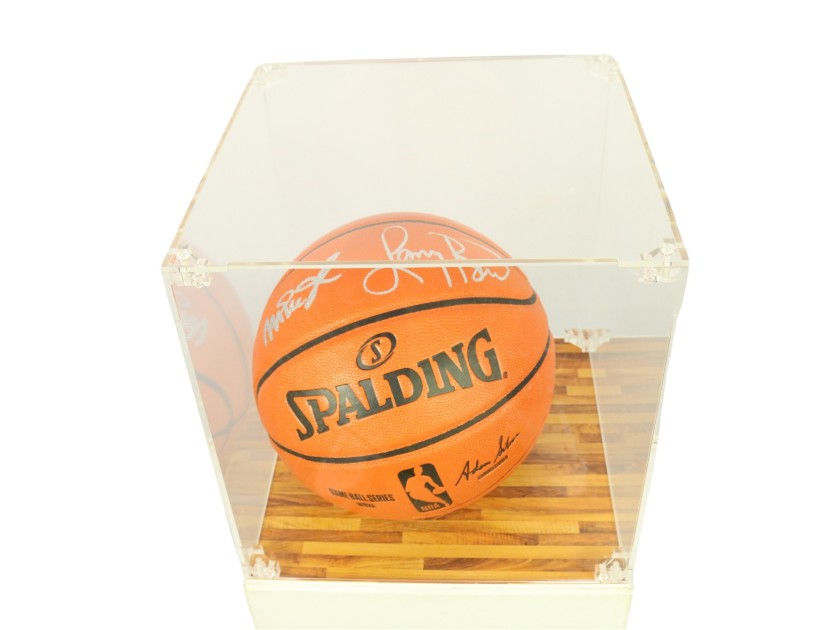 NBA Basketball Autographed By Larry Bird And Magic Johnson CharityStars