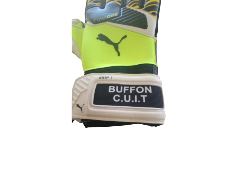 Puma Gloves Worn And Signed By Gianluigi Buffon Charitystars