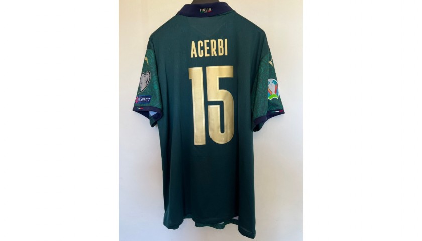 Acerbi S Match Issued Shirt Italy Greece Charitystars