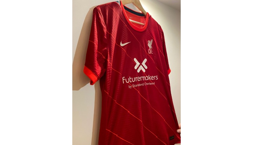 A Pair Of Limited Edition Futuremakers Shirts One Signed By Liverpool