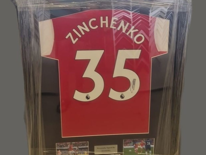 Oleksandr Zinchenko S Arsenal Signed And Framed Shirt