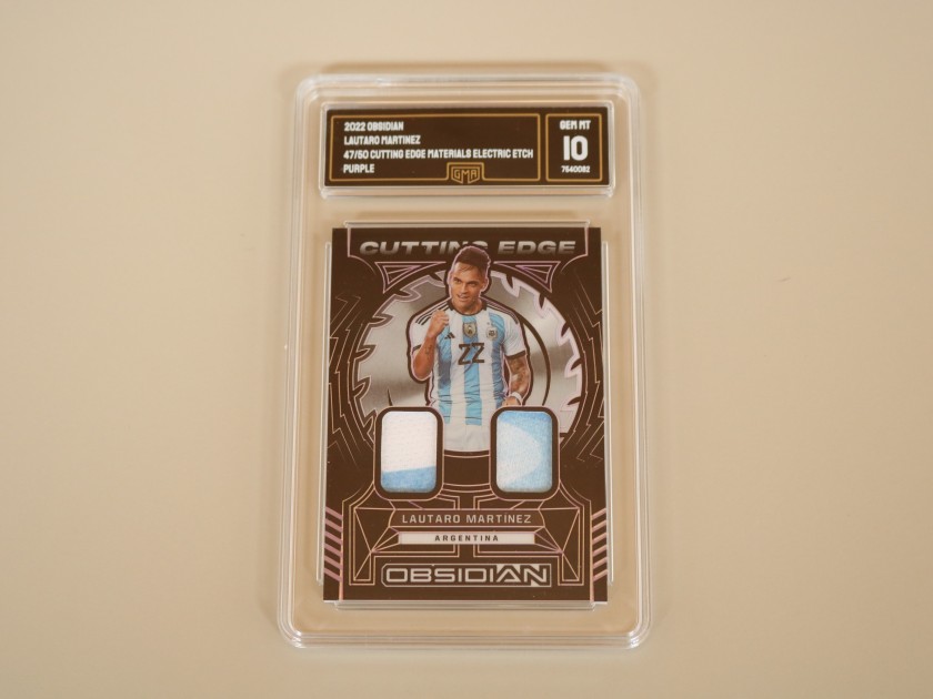 Lautaro Mart Nez Panini Obsidian Purple Card Charitystars