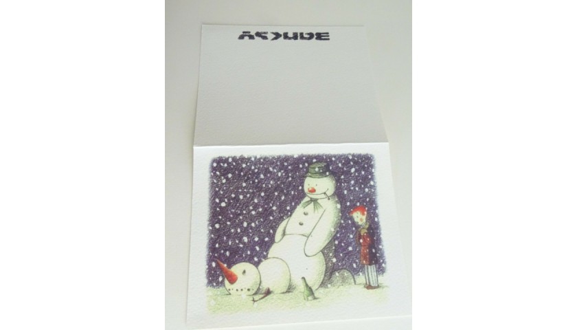 Banksy Rude Snowman Xmas Card From Santa S Ghetto Pow Charitystars