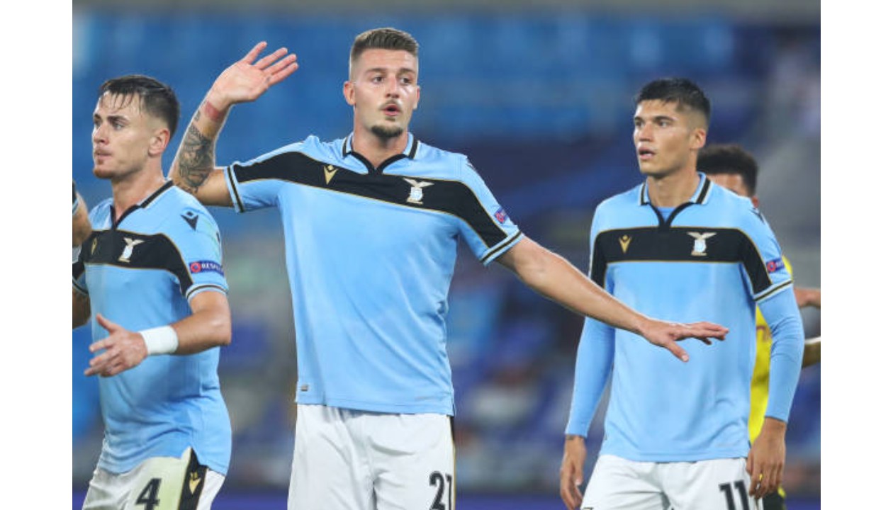 Milinkovic Savic S Lazio Match Shirt Ucl Charitystars