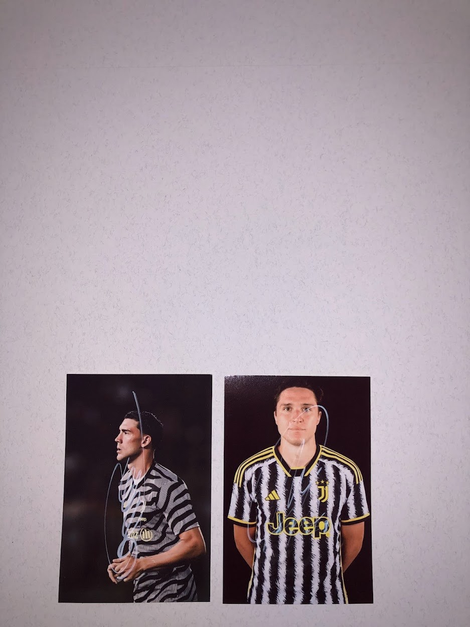 Photographs Signed By Dusan Vlahovic And Federico Chiesa CharityStars