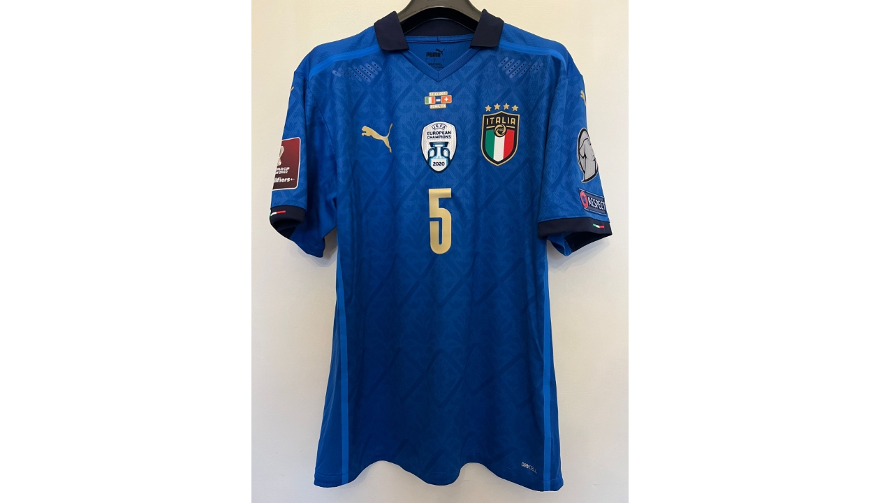 Locatelli S Match Shirt Italy Switzerland Charitystars