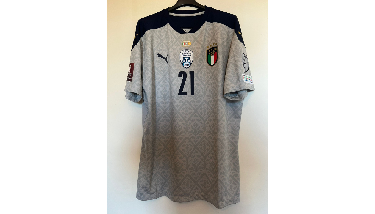 Donnarumma S Match Shirt Italy North Macedonia 2022 CharityStars