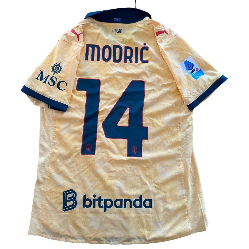 Modric's Milan Signed Match-Issued Shirt, 2026