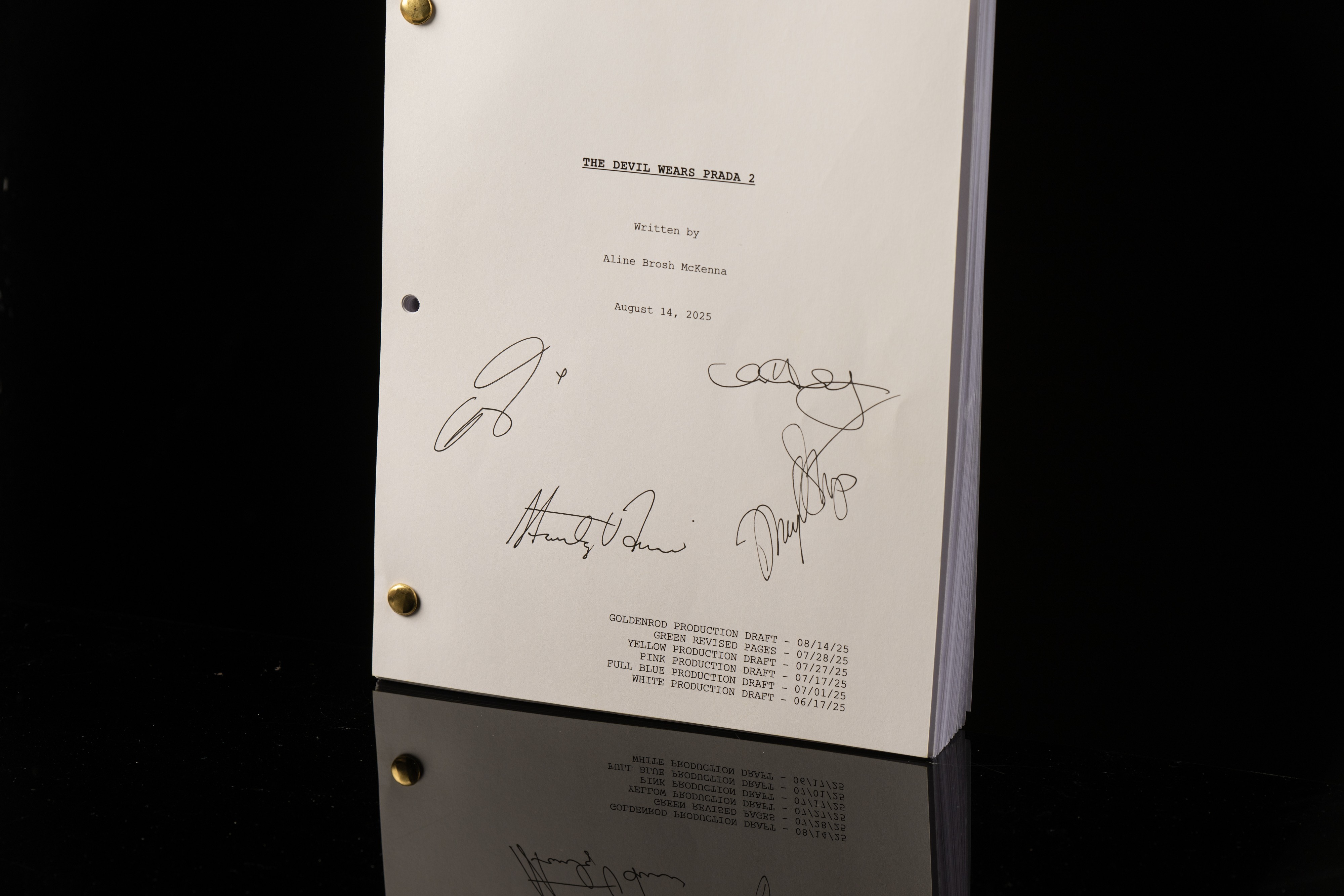 Win The Devil Wears Prada 2 Film Script Signed by the Cast