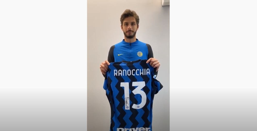 Ranocchia's Inter Signed Match Shirt, 2020/21