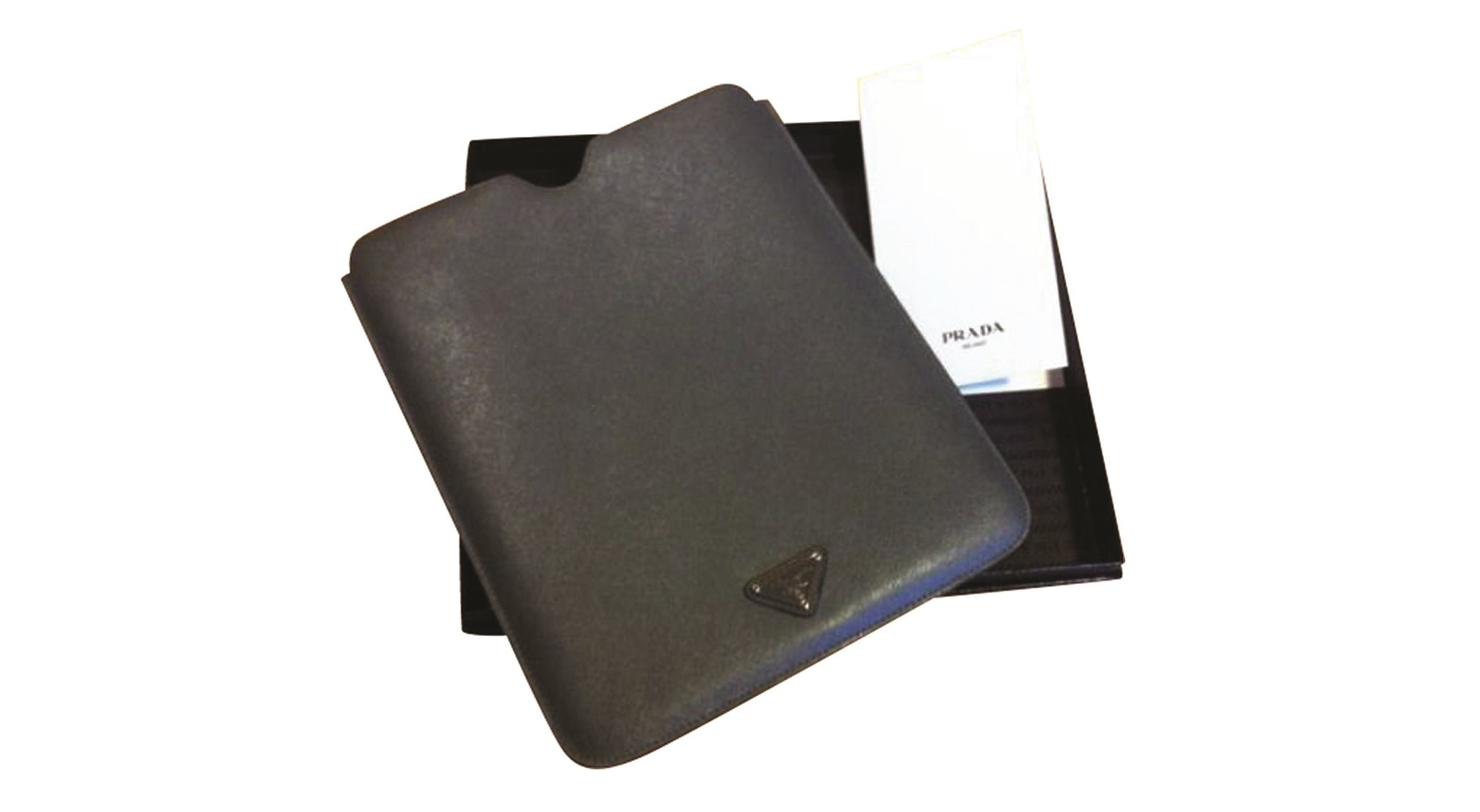 Exclusive iPad leather case realized by Prada - CharityStars