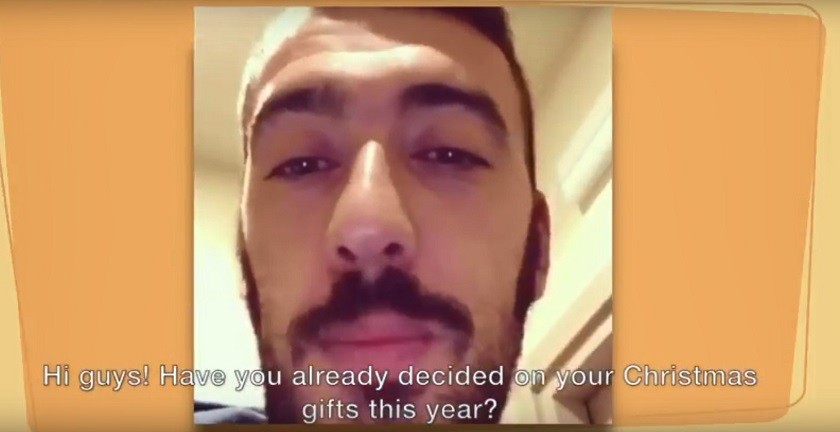 Personalized Christmas Wishes for You or a Friend from Sampdoria's Viviano and Quagliarella