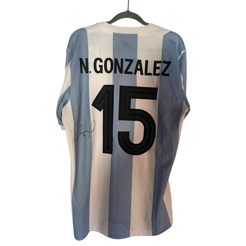 Nico Gonzalez's Argentina Signed Official Shirt, 2024/25