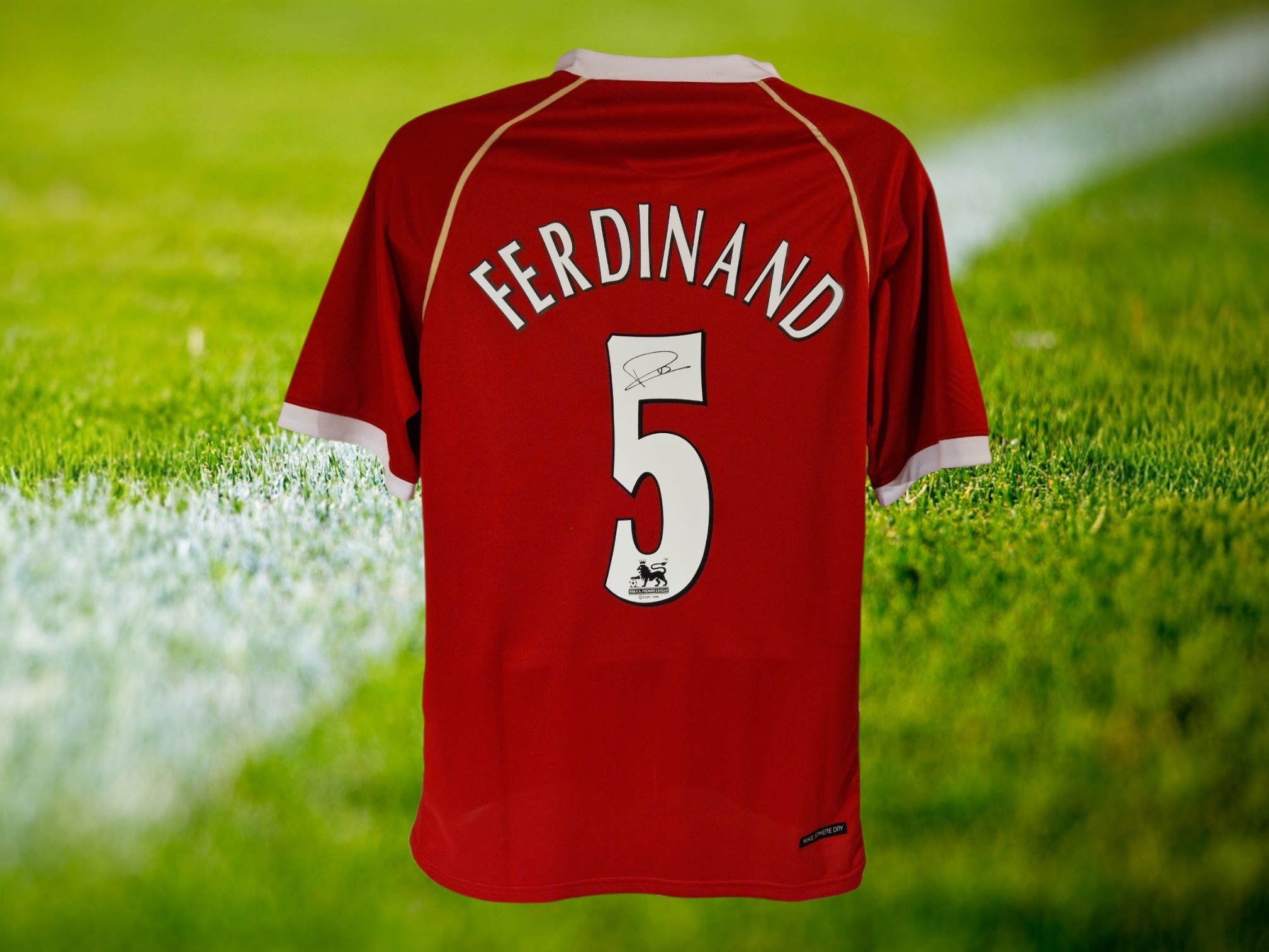 Rio Ferdinand Signed Manchester United 2006-07 Home Football Shirt