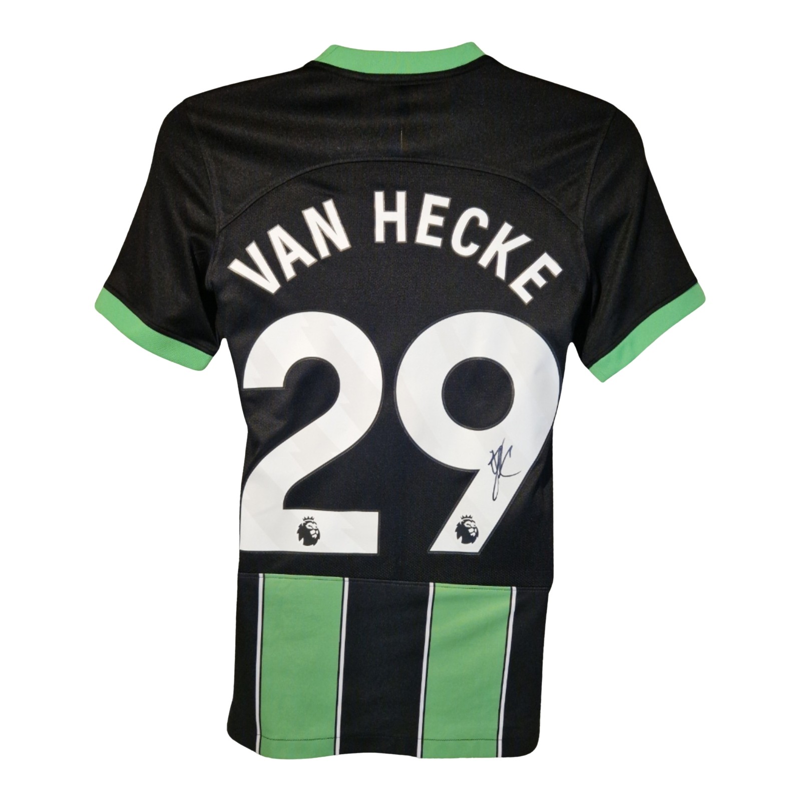 ブライトン・アンド・ホーヴ・アルビオン VAN HECKE 29 ユニフォーム Jan Paul van Hecke Signed Brighton & Hove Albion 2023-24 Away