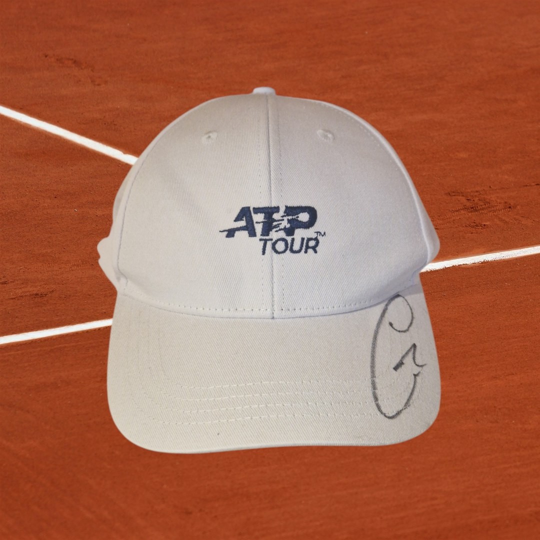 アルカラス選手 サイン入りキャップ ATP Tour Carlos Alcaraz Official ATP Tour Signed Tennis Cap COA - CharityStars