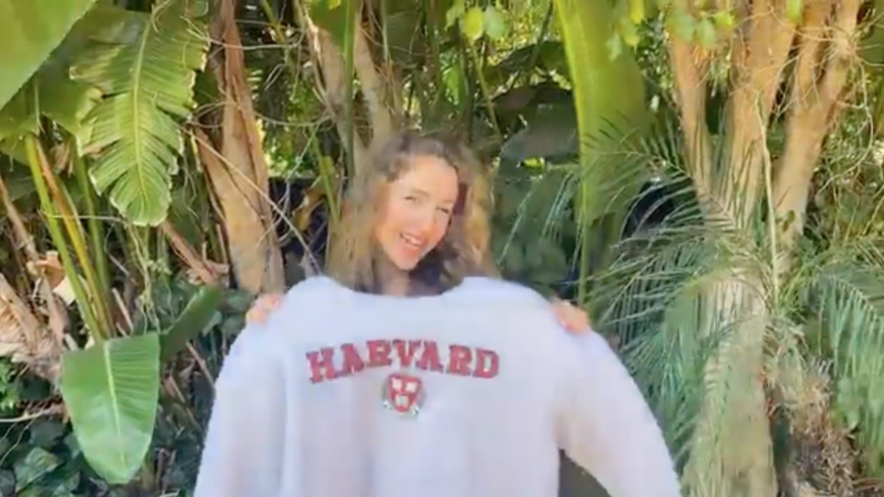 Harvard Sweatshirt Gifted to Ava Kolker