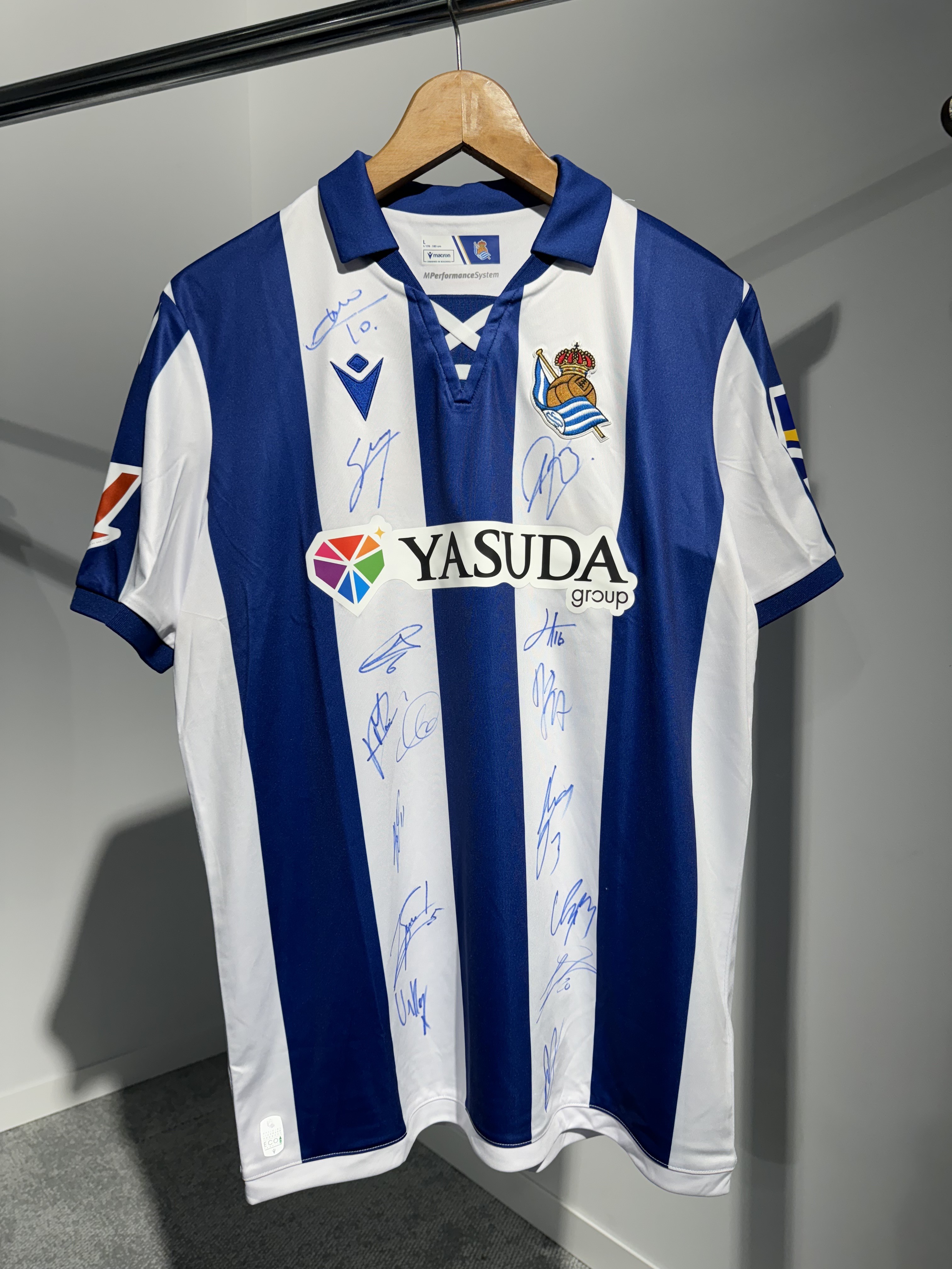 Official Real Sociedad Home Shirt, 2024/25 - Signed by the players