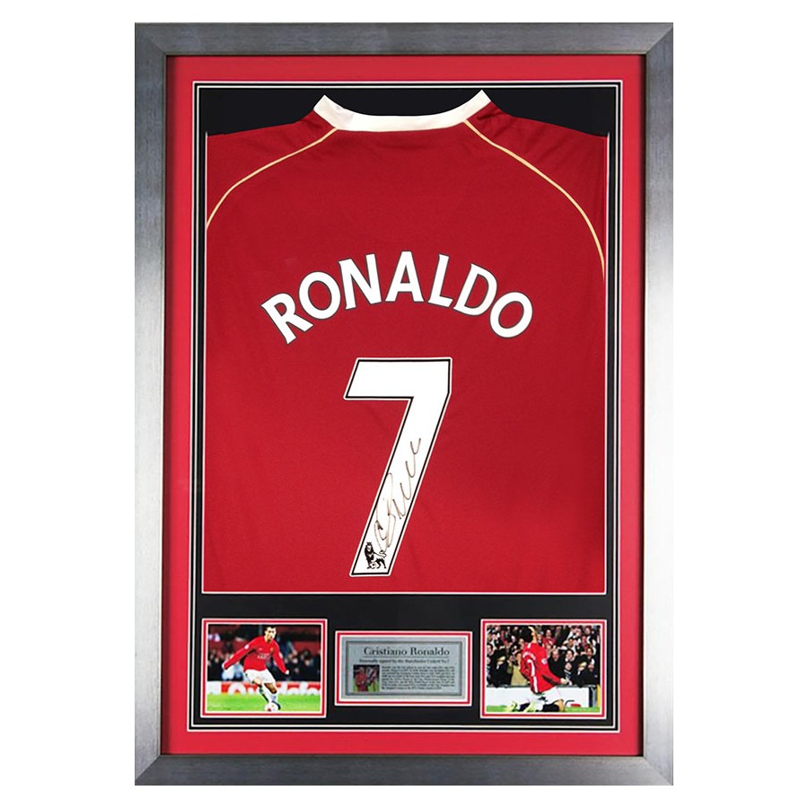 Cristiano Ronaldo Signed Manchester United Shirt Framed