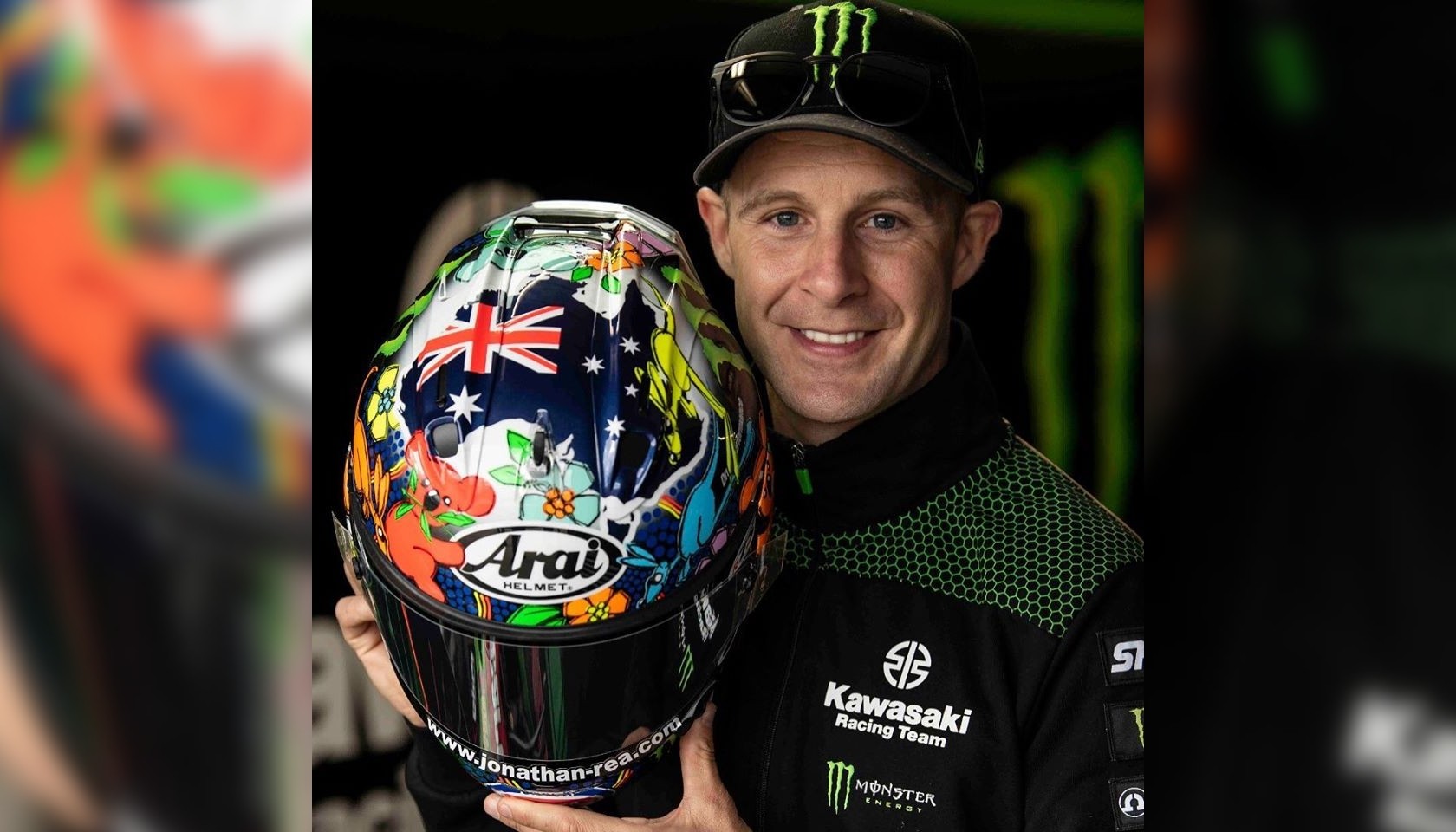 Jonathan Rea's Special Helmet worn in the Australian Superbike Grand Prix 2020