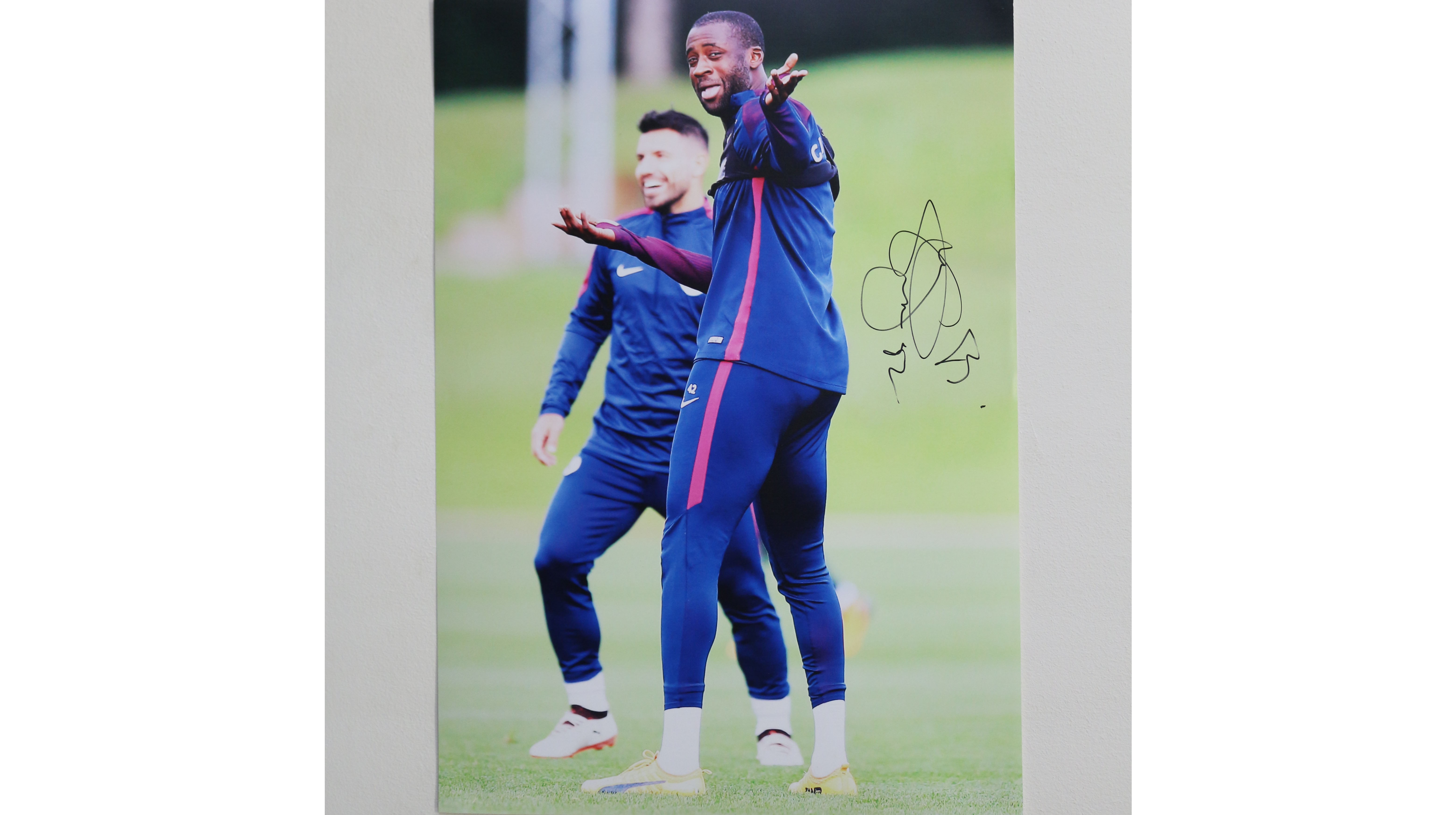 Yaya Touré Manchester City A2 Signed Photograph