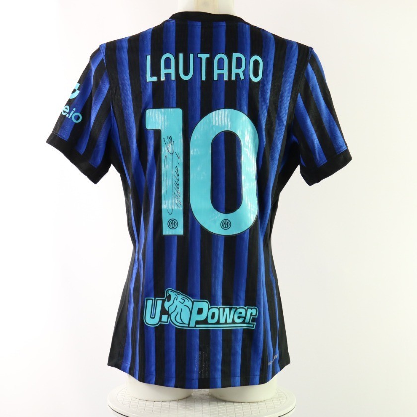 Lautaro Martinez's Inter Signed Match-Issued Shirt, 2025/26