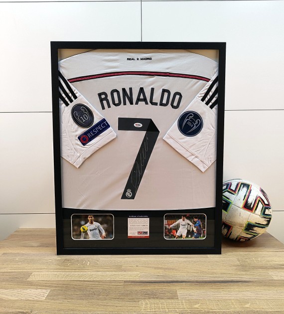 Cristiano Ronaldo's Real Madrid 2014/15 Signed and Framed Shirt