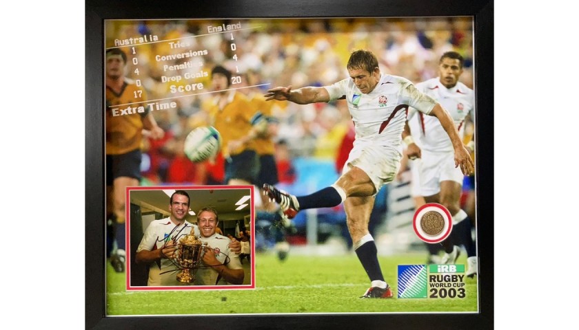 England 2003 Rugby World Cup Signed Display