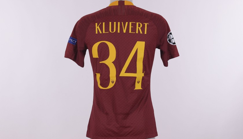 Kluivert's Worn Shirt, Roma-Real Madrid CL 2018/2019