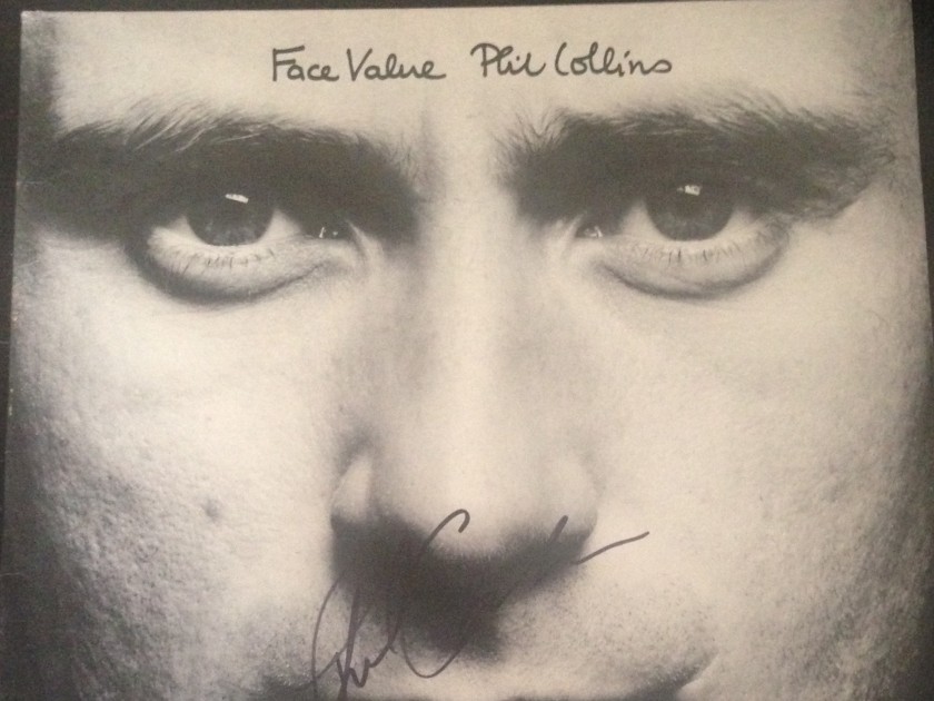 Phil Collins Signed "Face Value" Vinyl LP