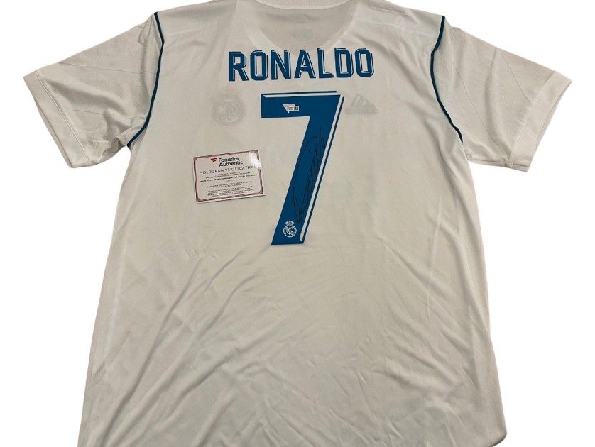 Cristiano Ronaldo's Real Madrid Signed Replica Shirt