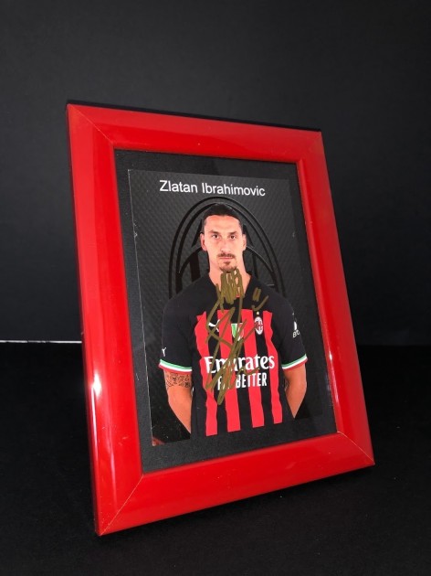 Cartolina autografata da Zlatan Ibrahimovic