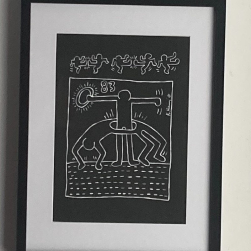 Drawing by Keith Haring (attributed)